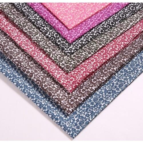 100*150cm Dark Floral Print Fabric Garment Dress Sewing Fabric By Meter Handmade DIY Sleeve Apron Material