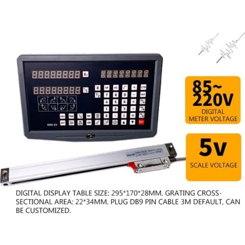 Wire cutting grating ruler Two/Three-axis digital display machine tool lathe grinder milling machine electronic ruler