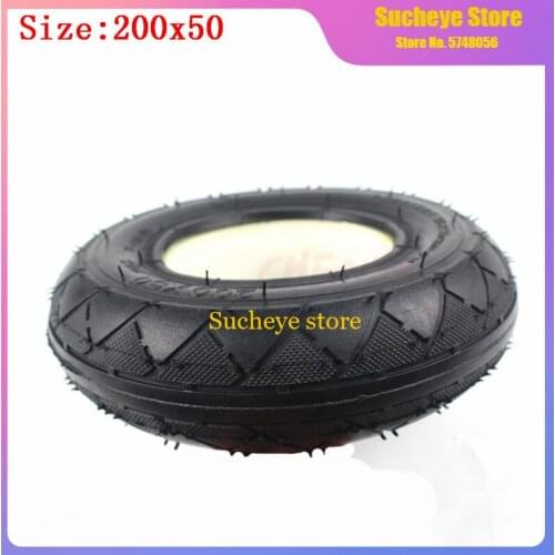 8 Inch Solid Tubeless Tire 200 X 50 (8x2) Solid / Foam Filled Tire 200x50 for Razor E100 E125 E200 Scooter
