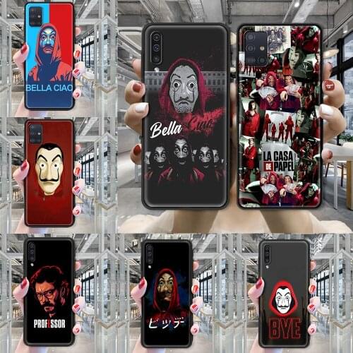 Case For Samsung Galaxy A72 A51 A71 A21 La Casa De Papel Soft Funda for SAMSUNG GALAXY A Quantum A42 5G A12 A02s