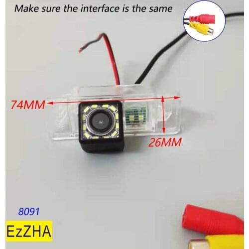 EzZHA CCD HD Wireless Car CCD Rear Camera 4 8 12 led For Citroen C-Quatre C-Triomphe C5 C4 Nissan Qashqai X-trail Peugeot 307