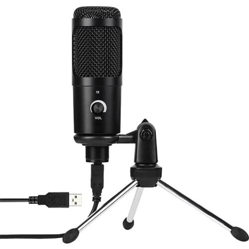 USB Microphone for Computer Condenser Recording Microphone for PC Laptop Plug&Play Studio Mic for Gaming Streaming Chatting