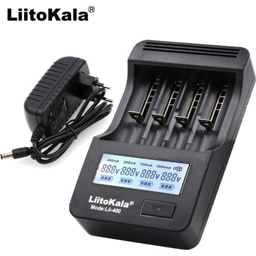 Liitokala lii-400 Lii-S1 Lii-500 Lii300 Lii-PD4 LCD 18650 26650 18500 21700 3.7V lithium battery NiMH AA/AAA Battery Charger