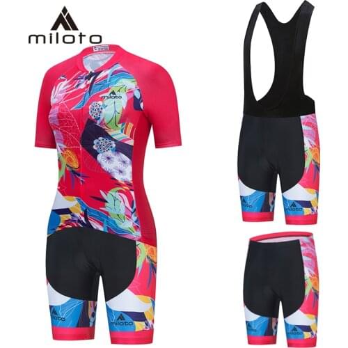 MILOTO Women Cycling Sets Jersey Ciclismo Feminino Roupa Bike MTB Uniform Summer Breathable Mountain Road Bike Sportwear Suits
