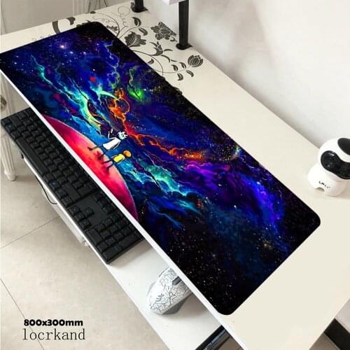 2021 New Carpet Fashion Anime Morty Gamer Large Gaming Mouse Pad Locking Edge Rubber Soft Laptop Computer Desk Mat FOr Lol Csgo