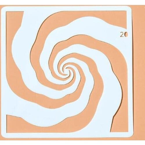 Bullet Journal Accessories Vortex Stencil Material Engraving Painting Template Scrapbooking Album Decorative Embossing Reusable