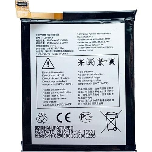 Original New 3000mAh TLp029C1 TLp029C7 Battery For TCL Alcatel A30 Fierce A30 Plus OT-5049S OT-5049Z Cell Phone Batteries