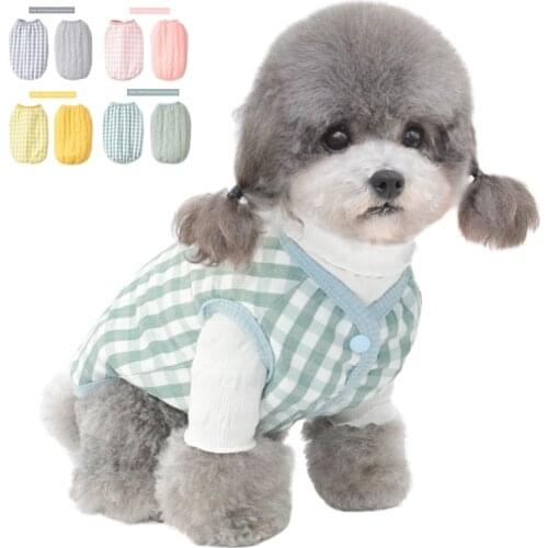 Autumn winter dog clothes cat puppy warm cotton Two-sided vest Chihuahua Bichon Pomeranian Poodle Corgi Schnauzer pet clothes