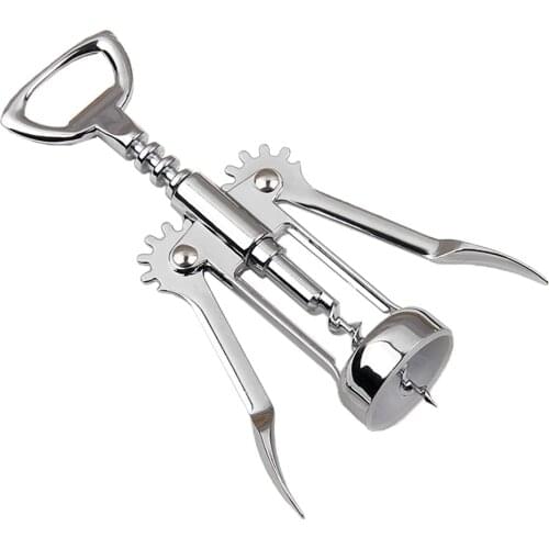 Stainless Steel Wing Style Red Wine Corkscrew Bottle Pull Opener Wine Cork Tool