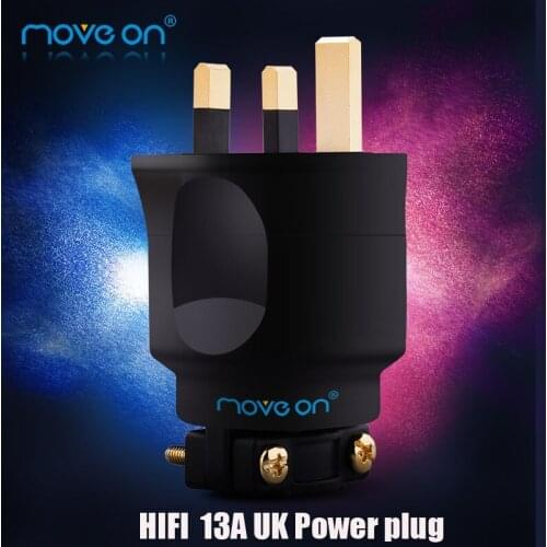 Move on 3200uk-g pure copper gold plated 13A UK Standard British hifi audio power cord plug