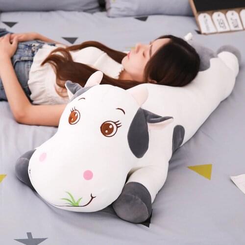 110cm Large Size Cute Cows Stuffed Plush Toy Comfortable Soft Toy for Children Birthday Present