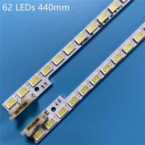 New 5 set=10 PCS*62 LEDs 440mm LED backlight strip for SAMSUNG UE40D6100 UE40D5520 BN64-01639A 2011SVS40 FHD 5K6K right left