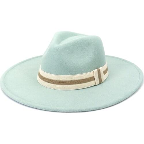 Big brimmed fedora hat fruit green rope accessories fedora hat mens panama hat fedora hat large brimmed hat church hat