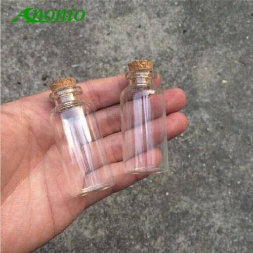 10pcs 6ml 8ml 10ml 15ml 18ml 20ml Glass Bottle With Cork For Wedding Holiday Decoration Christmas Gifts for Candy Wishing S020C