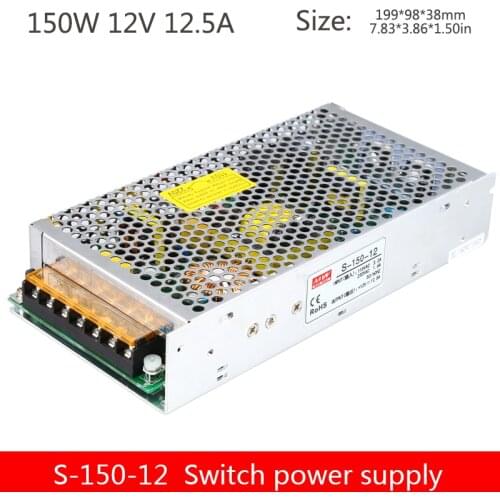 150w12v12.5a power supply single group output LED luminous word monitoring switch power supply transformer S-150-12