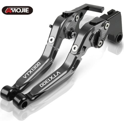 Motorcycle Extendable Adjustable Handle Levers Motorbike Brakes Clutch Levers For HONDA VTX1300 2003 2004 2005 2006 2007 2008