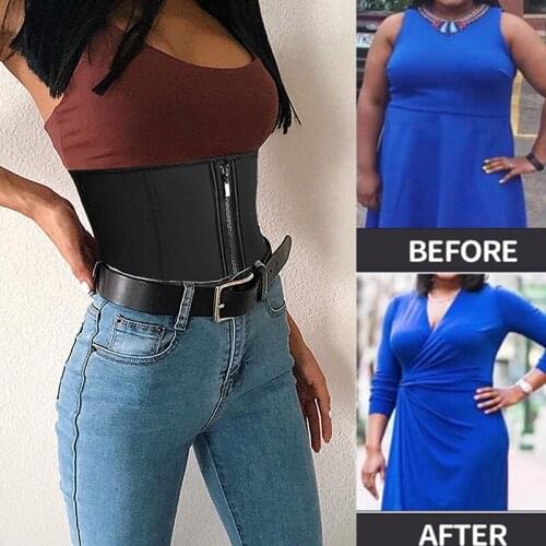 YAGIMI Women Lose Weight Workout Sweat Belt Shapewear Fajas Sheath Belly Girdles Latex Waist Trainer Body Shaper Slimming Corset