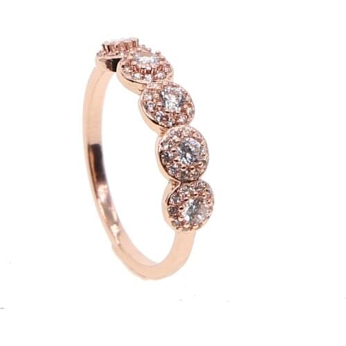 CZ Rings Female Ring Bijoux Newest White 4 Prong Zirconia Wedding Engagement Rings For Women 2018 latest minimal design