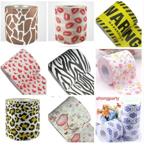 30m 1roll Zebra Design Printed Paper Toilet Tissues Roll Napkin WC Wholesale Supply