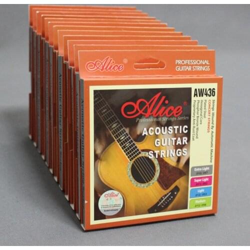 10 Sets Phosphor Bronze Medium Gauge Acoustic Guitar Strings (.013 .017 .026 .035 .045 .056)