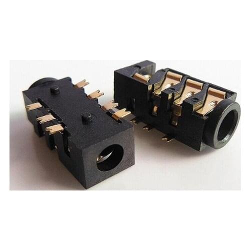 10PCS 3.5mm Female Audio Connector 7 Pin SMT SMD Headphone Jack Socket PJ-392 PJ-393