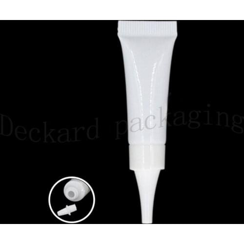 100pcs 5g White Empty Cosmetic Bottles Soft Tube Mini Makeup Container with cap Travel Refillable Bottles Wholesale