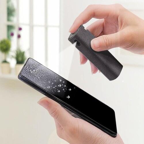 2 In 1 Mobile Phone TouchScreen Cleaner Portable Microfiber Computer Screen Dust Removal Mist Cleaner Small Window Cleaning Tool