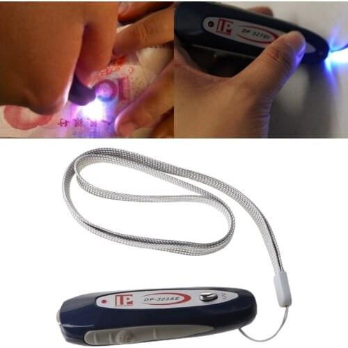 2 in 1 Portable Mini Money Detector Counterfeit Cash Currency Banknote Checker Tester with Magnetic & UV Light for USD