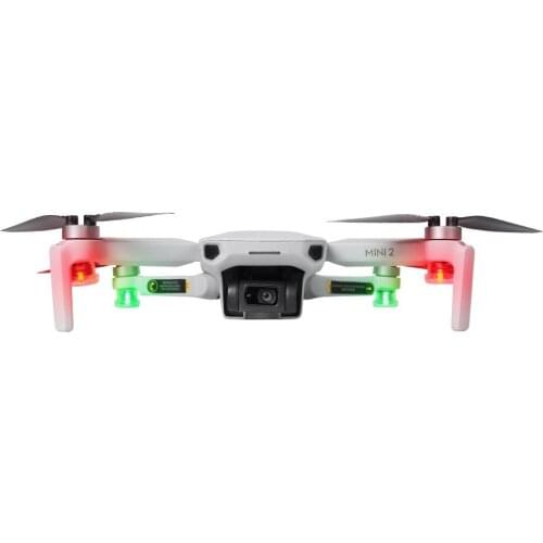 Sunnylife 4pcs Night Flight Light Strobe Flash Mini Lamps Navigation Lights for Mavic Mini 2/Mavic Air 2/FIMI X8SE/EVO II