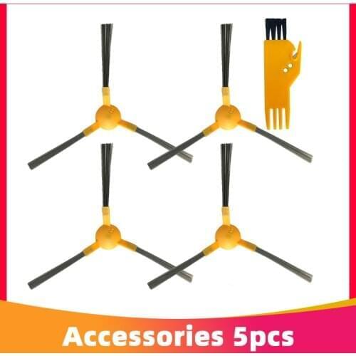 Side Brush Replacement for Taurus Homeland Laser / Ziglint D5 Smart Robotic Vacuum Cleaner Spare Accessories Yellow and Black