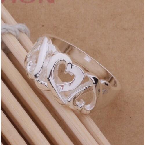 AR237 Fashion Jewelry Silver Color Gifts Popular Rings For Women Carefully Crafted Many Hearts /akvajcca Bbnajsua