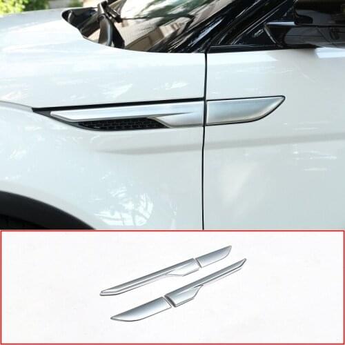 Side Fender Air Vent Cover Trim For Land Rover Range Rover Evoque 2012-18 Silver