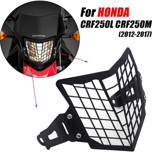 For HONDA CRF250L CRF250L CRF250M CRF250M 2012- 2017 Headlight Cover Lampshade Protection Cover Grille Cover