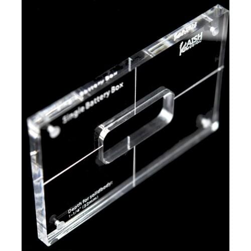 Dopro Acrylic Guitar Bass Battery Box Routing Template for Single Battery Box