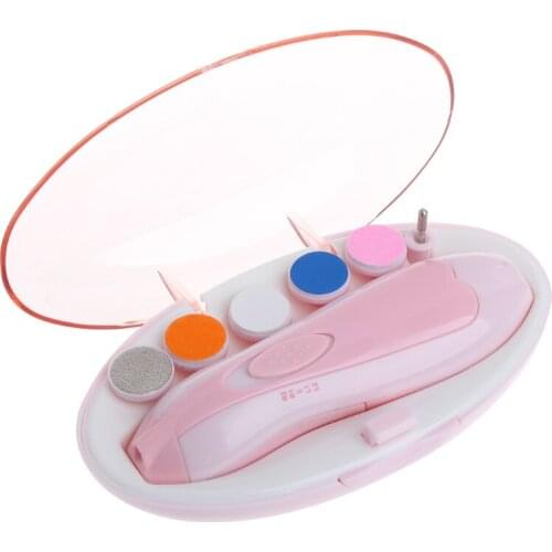 Electric Baby Nail Trimmer Manicure Pedicure Clipper Cutter Scissors Kids Infant