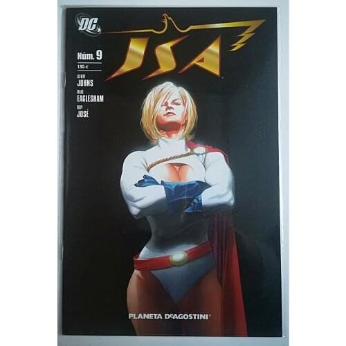JSA No. 9, DC COMICS, EDITORIAL PLANETA - 2008, LA SOCIEDA DE LA JUSTICIA, 1ª Spanish edition, COMIC BOOK, author GEOFF JOHNS