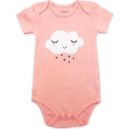 100% Cotton Baby Bodysuit Infant Jumpsuit Overall Short Sleeve Body Suit Newborn Boy Girl Clothing Set Summer 3-24M