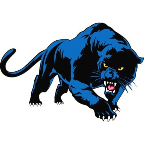 Blue Panther Print Colorful Car Sticker Decals Waterproof Accessories Animal on Auto Stickers Cover Scratches Waterproof