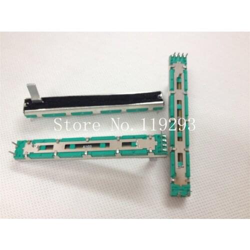 [LAN]Original Behringer Soundcraft 7.5 cm double straight slide Potentiometer switch A10K A20K A50K B10K B20K B50K --10PCS
