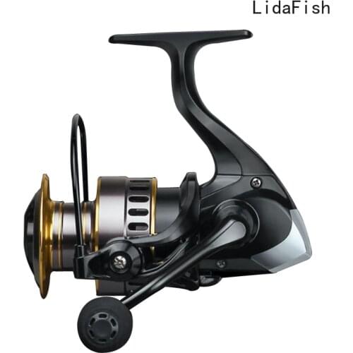 LIDAFISH High Quality Full Metal Spinning Reel Interchangeable Left And Right 12BB 5.2:1Gear Ratio High-speed Carp Fishing Wheel