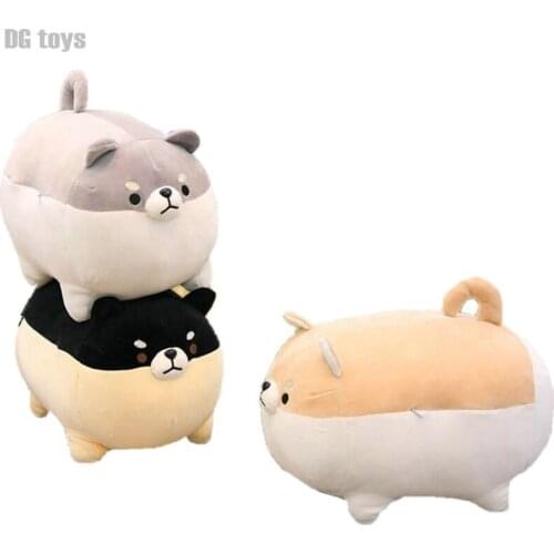 40/50cm Cute Shiba inu Dog Plush Toy Stuffed Soft Animals Corgis Chai Pillow Christmas Gift For kids Kawaii Valentine Present
