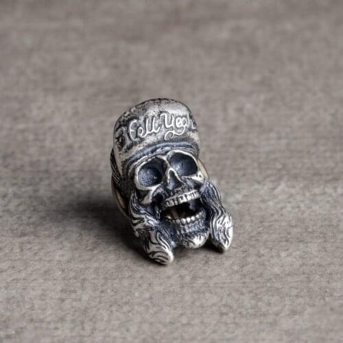 Vintage Brooches for Women 925 Sterling Silver Men Brooch Party Jewelry Unisex Skull Collar Pins New Arrival Wholesale