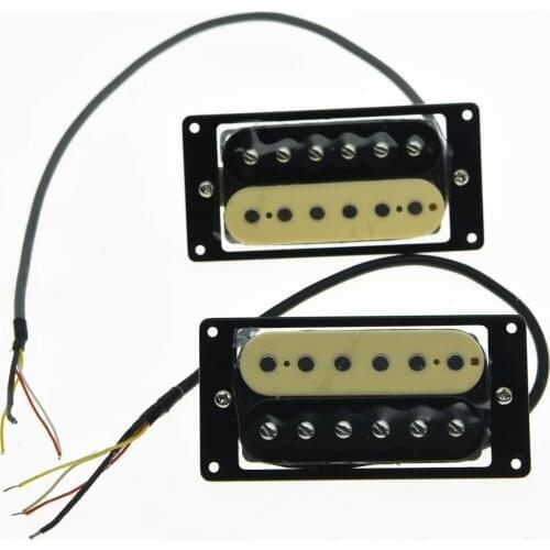 KAISH Set of 2 Zebra 50s Vintage Sound Pickups Alnico V Humbucker Neck&Bridge Pickup