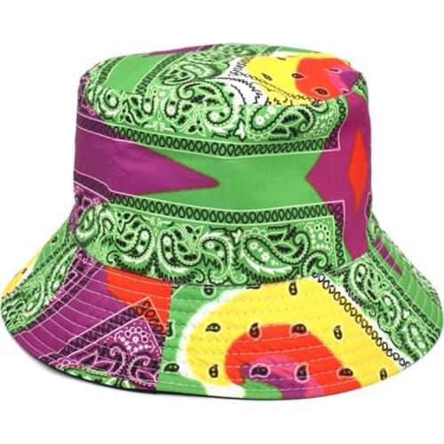 2021 New Summer Cartoons Graffiti Bucket Hat For Women Men Outdoor Foldable Bob Fisherman Hat Girls Boys Gorros Panama eSun Hat