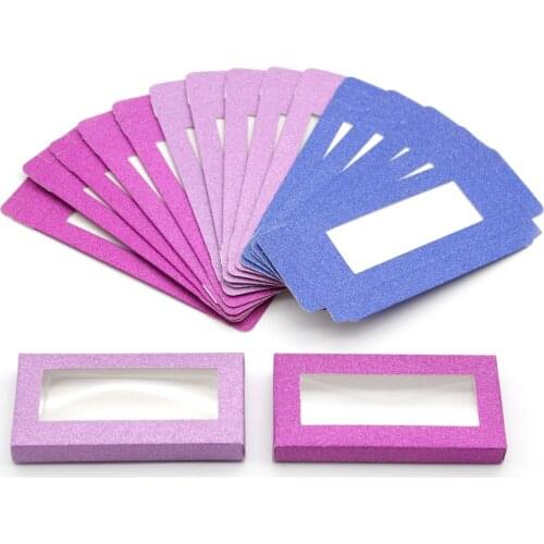 Wholesale Eyelashes Box Package 10/20/30/50/100 Pieces Custom Logo Eyelash Packaging Holographic/Pink/Black Lash Boxes Bulk