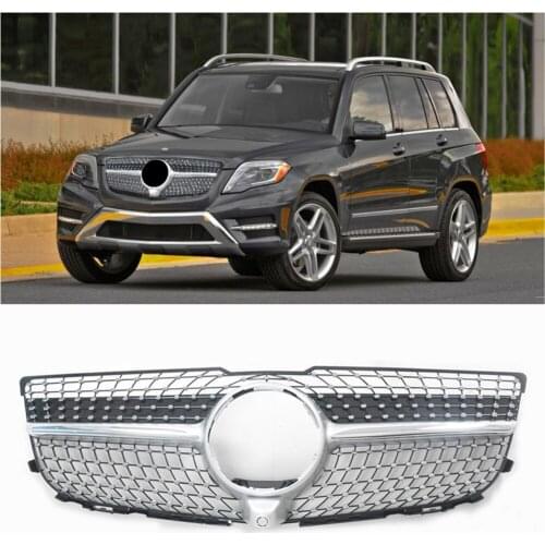 Front Racing Billet Bumper Grille Upper Cover For Mercedes-Benz GLK Class 2013