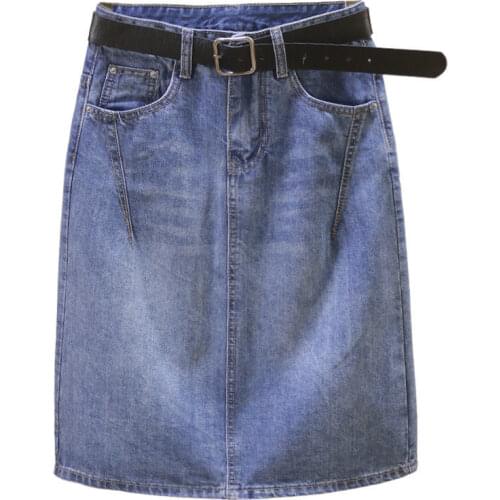 Py1012 2020 spring summer autumn new women fashion casual sexy Skirt woman female OL denim skirt plus size jean skirts