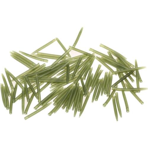 28mm 20PCS/50PCS/100PCS Anti Tangle Rubber Sleeves Connect with Fishing Hook Carp Fishing Accessories