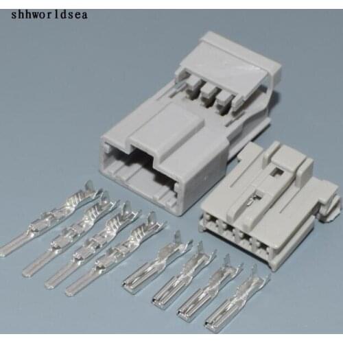 Shhworldsea 4 Pin 2.2mm way male female unsealed car auto electrical wire connector plug 6098-0244 6098-0243