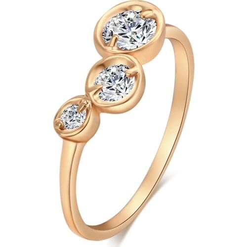 Stylish Fashion Women Ring Finger Jewelry Gold Color Rhinestone Crystal Opal Rings Size Hot Sale Bands top quality New Wholesale